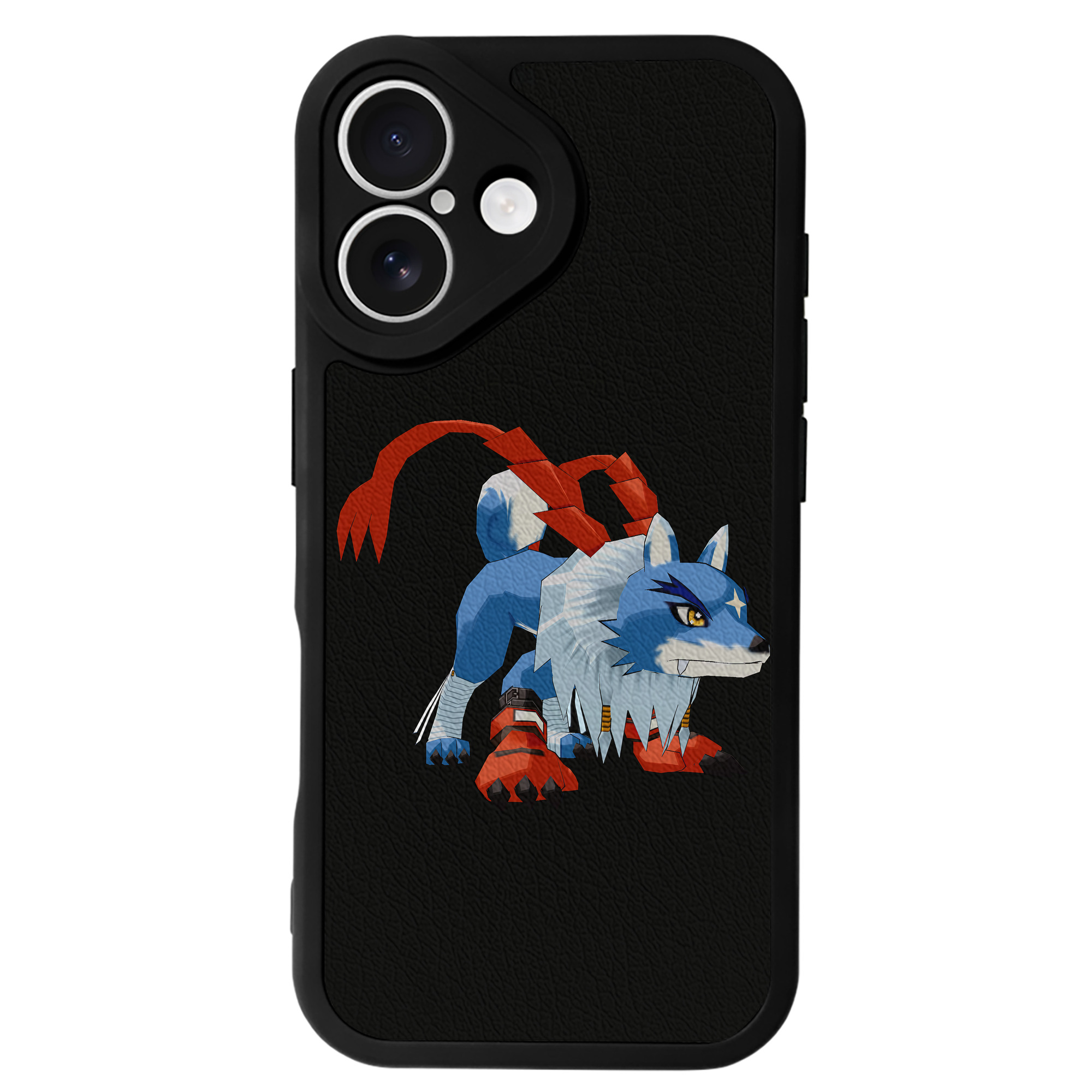 （画像用） Digimon デジタルモンスター/デジモン 【iPhone 16シリーズ対応】シリコンスマホケース（レザー調） 材質：シリコン